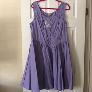 Purple spring dress! By eShakti